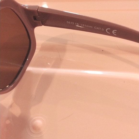 Sunglasses Dark Pinkish Brown Tan Oversized Round Square Full Rim Glam Summer - Picture 7 of 11